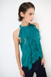 TOP CON VOLANT VERDE