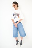 T-SHIRT MANICA CORTA OVER STAMPA BELIEVE