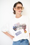 T-SHIRT MANICA CORTA OVER STAMPA BELIEVE