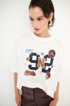 T-SHIRT MANICA CORTA OVER STAMPA 92