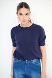 MAGLIA MANICA LORIA BLU