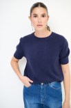 MAGLIA MANICA LORIA BLU