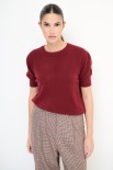 MAGLIA MANICA LORIA BORDEAUX