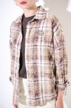 CAMICIA OVER QUADRO MALTINTO MORO