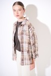 CAMICIA OVER QUADRO MALTINTO MORO