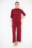 COMPLETO MAGLIA + PANTALONE BORDEAUX