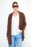 CARDIGAN APERTO CON FRANGE MORO