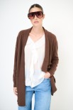 CARDIGAN APERTO CON FRANGE MORO