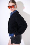 CARDIGAN COSTA PERLATA CON BOTTONI NERO
