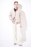 CARDIGAN COSTA PERLATA CON BOTTONI ECRU