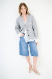 CARDIGAN COSTA PERLATA CON BOTTONI PERLA