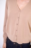 CARDIGAN VISCOSA INTEGRALE CAMMELLO