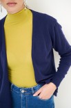 CARDIGAN CORTO APERTO BLU