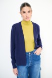 CARDIGAN CORTO APERTO BLU