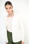 CARDIGAN CORTO APERTO BURRO
