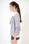 CARDIGAN CORTO APERTO GRIGIO MEDIO