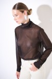 BLUSA COLLO ALTO MORO