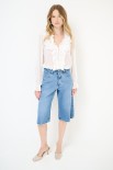 BLUSA CON DOPPIA ROUCHES DAVANTI BURRO