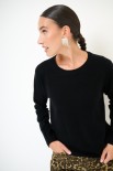 MAGLIA PARICOLLO MISTO CACHEMIRE NERO