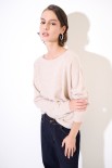 MAGLIA FONDO STONDATO MISTO CACHEMIRE BEIGE
