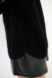 MAGLIA FONDO STONDATO MISTO CACHEMIRE NERO