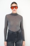 MAGLIA COLLO ALTO KASHMIR GRIGIO