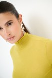 MAGLIA COLLO ALTO KASHMIR OLIO