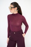MAGLIA COLLO ALTO KASHMIR VINO
