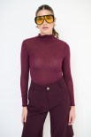 MAGLIA COLLO ALTO KASHMIR VINO