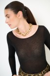 MAGLIA GIROCOLLO KASHMIR NERO