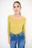 MAGLIA GIROCOLLO KASHMIR OLIO