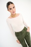MAGLIA GIROCOLLO KASHMIR PANNA