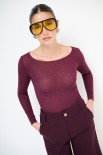 MAGLIA GIROCOLLO KASHMIR VINO