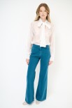 PANTALONE AMPIO TINTURA OLD VERDE