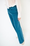 PANTALONE AMPIO TINTURA OLD VERDE