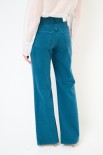 PANTALONE AMPIO TINTURA OLD VERDE