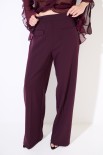 PANTALONE DRITTO CON TASCHE DIVERSE ELASTICO DT VINO