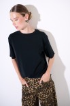 T-SHIRT BASICA JERSEY NERO