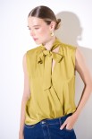 BLUSA SMANICATA OLIO