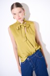 BLUSA SMANICATA OLIO