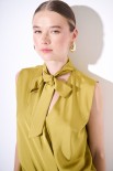BLUSA SMANICATA OLIO
