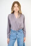 BLUSA MANICA LUNGA GRIGIO