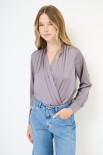 BLUSA MANICA LUNGA GRIGIO
