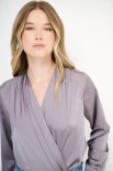 BLUSA MANICA LUNGA GRIGIO