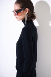 MAGLIA COLLO ALTO VISCOSA INTEGRALE NERO