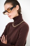 MAGLIA COLLO ALTO VISCOSA INTEGRALE MORO