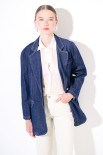 GIACCA REVER JEANS OVER BLU SCURO