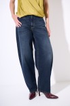 JEANS BALLOON LAVAGGIO SCURO BLU SCURO