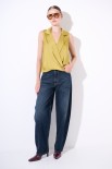 JEANS BALLOON LAVAGGIO SCURO BLU SCURO