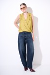 JEANS BALLOON LAVAGGIO SCURO BLU SCURO